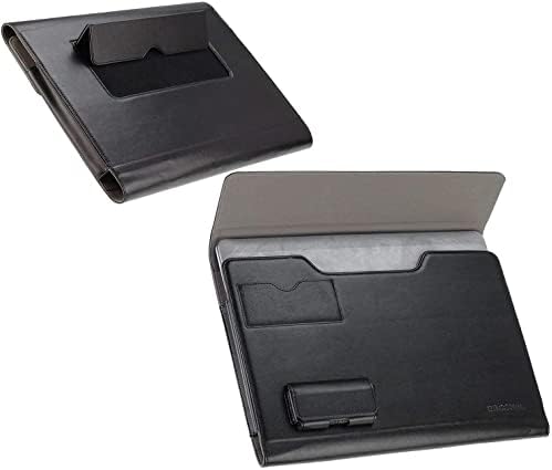 Черен кожен калъф-за награда Broonel - Съвместима с лаптопа ASUS Vivobook 17 (X1702) 17,3