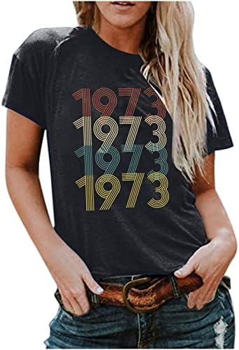 Подарък Риза на 60-ия Рожден ден на Жените-Реколта Оригинални елементи от 1963 Г., Върхове С Принтом Семки, Ретро Блуза с Къс ръкав, Тениски