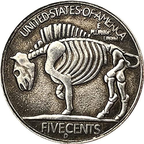 Вызовная Монета Американска Монета Морган 1898 година Реплика Възпоменателна Монета сребърно покритие Колекция от Стари