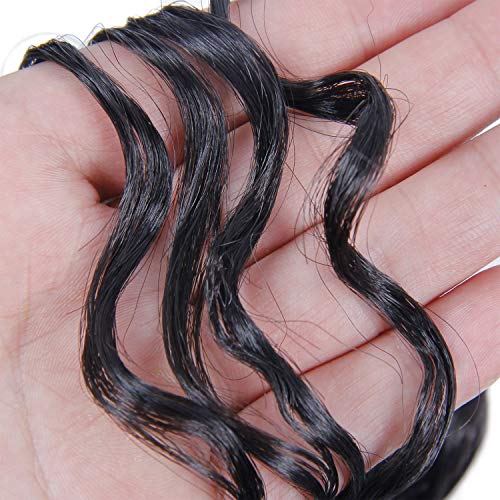 8 Опаковки къдрава коса, свързани с плетене на една кука, Гого Curl, свързани с плетене на косата за черни жени, Дълбока вълна, Заплитане на косата, Синтетична Бохемска?