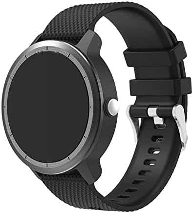 KDEGK 20 мм Силикон Гума Каишка За Часовник Каишка За Garmin Vivoactive 3/Vivomove HR Smart Watch BAND