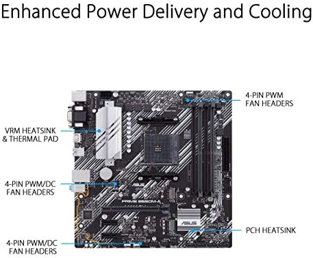 ASUS Prime B550M-търговски дънната платка на AMD AM4 (Ryzen 3-то поколение) microATX (PCIe 4.0, ECC памет, 1 Gb lan, HDMI 2.1 / D-Sub, 4K @ 60 Hz, TPM, ASUS Control Center Express)