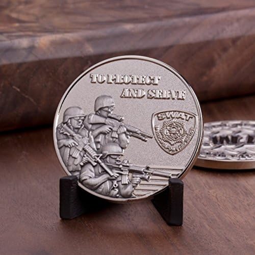 Монета на повикване полиция SWAT Team - Монета повикване на военна полиция - S. W. A. T за защита и служба - Разработени