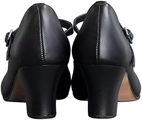 Дамски обувки ARCLIBER Character от Изкуствена Кожа с Т-Образно Каишка на Петата 2.3 инча за Бални танци и Салса Танго