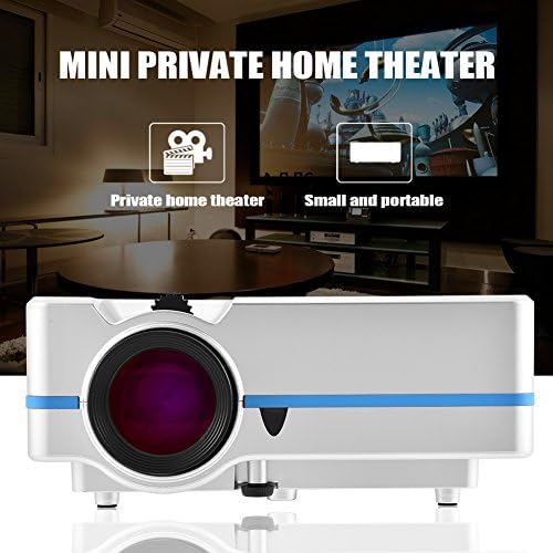 Мини Проектор, Стилен Преносим Проектор HD 1080P, Шрайбпроектор за улицата, Led видео проектор за домашно кино,