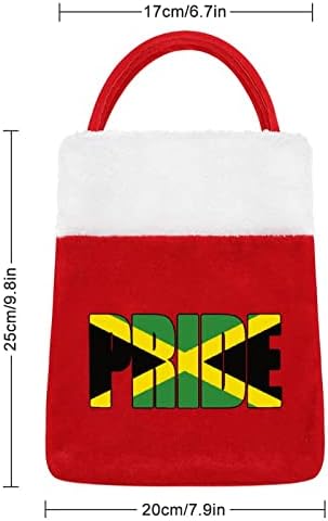 Гордостта на Страната на Знамето на Ямайка Поставя В Чанта Луксозен Коледен Чанта за Празнична Украса