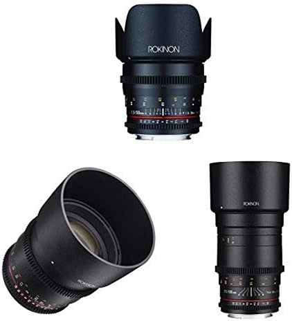 Комплект телефото обективи Rokinon CINE DS - 50 мм + 85 мм + 135 мм за Canon