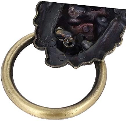 X-DREE Шкаф за чекмеджета, Метален пръстен с глава на Лъв, Дръжки с дължина 3,5 инча, 4 бр. (Armario Cajón Gabinete,