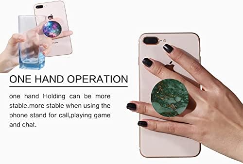 Многофункционални поставки за мобилни телефони и държач за пръстите (3 опаковки) - Синята Мъглявина Galaxy Moon