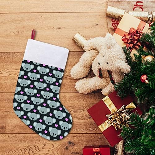 Сладък Коледен Окачен на Отглеждане с Лице Коали, Сладък Чорап на Дядо Коледа за Коледната Елха, Бижута, Подаръци
