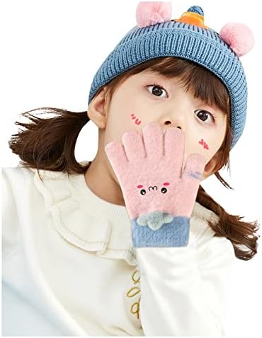 Qvkarw Анимационен филм за деца, Сняг за момичета, Детски ръкавици, ръкавици без пръсти за деца, Ръкавици за деца,