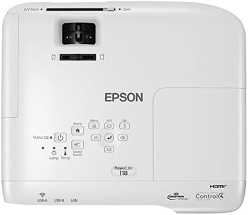 Epson, EPSV11HA03020, Хладно проектор PowerLite 118 3LCD XGA с двоен HDMI, по 1 за всеки