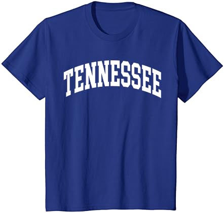 Тениска с надпис Tennessee US College с горд американски шрифт САЩ