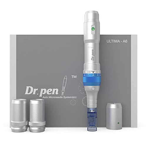 Професионална писалка Dr.pen Ultima A6, Комплект за професионални грижи за кожата Derma Pen - 6 опаковки касети - (6x12 контакти) ... 0,25 мм