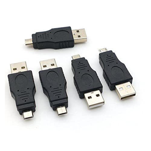 5шт USB 2.0 A Мъжки към Micro USB 5-Пинов Штекерный Жак Адаптер
