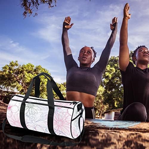 MaMacool Цветен Дизайн Дамска Чанта През Рамо Холщовая Пътна Чанта за Фитнес, Спортни Танци, Пътуване Weekender