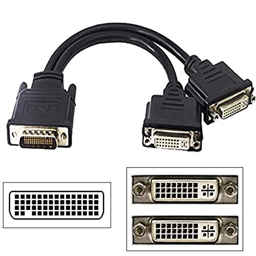 Кабел-адаптер DMS 59 за Двойно DVI конектор DMS 59 за две конектори DVI 24 + 5 Конвертор Full HD 1080P с Позлатените Двоен монитор Y-Газа