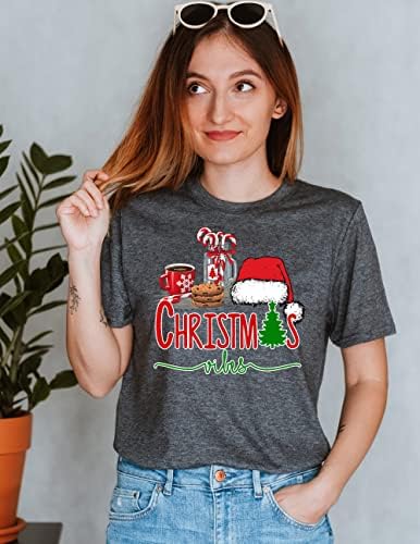 Риза с Коледни Флюидами, Семейни едни и Същи Коледни Ризи, Забавни Горещо Какао Бисквити, Шапка на Дядо Коледа, Подарък за Коледа