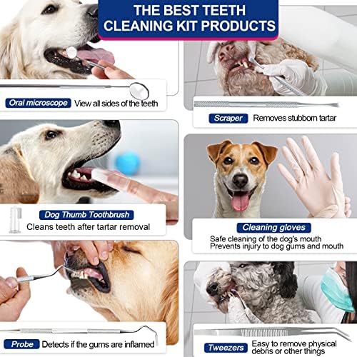 Средство за почистване на зъбите Ninieleph за кучета, Почистване на зъбите на кучета, ултразвуково отстраняване на зъбен