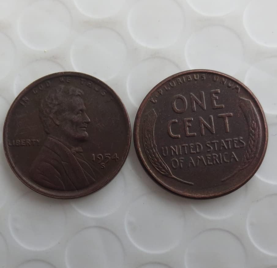 Възпоменателна монета Чуждестранна копие Линкольновского цента 1954 г., САЩ