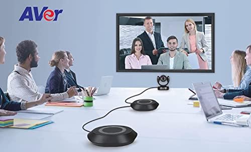 Конферентна помещение AVer VC520 Pro2 - Система за видеоконференции, PTZ от корпоративен клас за конферентни зали- с пълен говорител - 1080p - 18-кратно общо увеличение - IP broadcast (