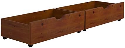 Двойна Кутия за съхранение на DONCO Деца под леглото, Лайт-Еспресо
