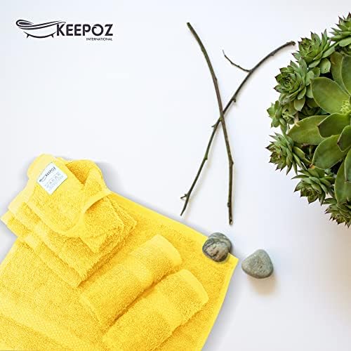 KEEPOZ - 24 салфетки за миене на съдове (12 x 12 инча) от памук с кольцевым переплетением | Меки и пухкави | Добре Абсорбиращи, Устойчиви на избледняване Незаменими гъба за б?