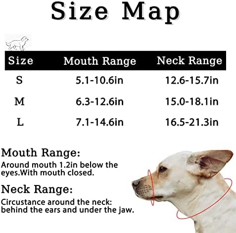 Яка на главата за кучета с Копринени конци, Мека и Регулируема яка-каишка за малки кучета на средния размер на ивици (L, сив)