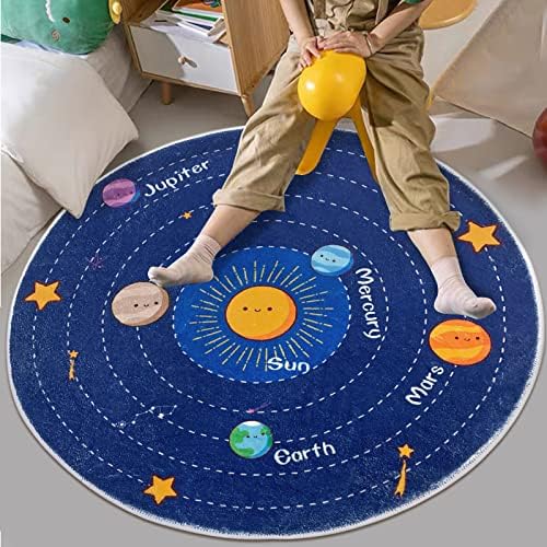 Детски мат със Слънчевата система, Детски килим, Развивающий мат Galaxy, модул за Обучение Мек килим, Нескользящий Геймърска Подложка за проследяването стъпки пълзи, ?