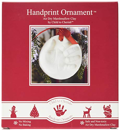 Комплект за първата Коледна украса от зефирной глина, която Детето ще се Грижиш, Отпечатък на детска сключен или следи от краката
