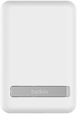Безжична захранване Belkin Boost↑Charge™ 5K със зареждането, съвместима с MagSafe, мощност 7.5w, в комплект подвижните поставки - съвместима с iPhone 14, 14 Plus, 14 Pro, 14 Pro Max, 13, 13 Mini, AirPods и ?