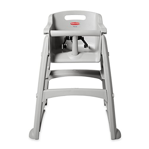 Rubbermaid Commercial Products Здрав столче за хранене за дете, предварително Монтиран, с колела, Platinum (FG780508PLAT)