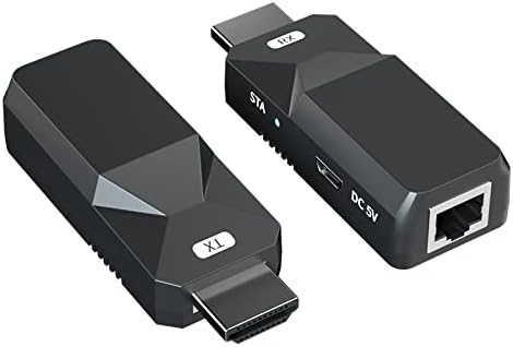 Tongtion Дистанционно Управление HDMI Удължител Удължител HDMI Адаптер 165фут/50м 1080P и По кабел Cat5 Cat6 Аудио Видео Ethernet Предаването на сигнал, без да загуби...