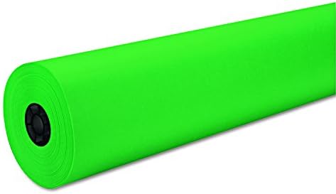 Ролки Пожарозащитните Цветна хартия Riverside Paper Decorol, 36 инча x 1000 фута, Празнично-зелен цвят