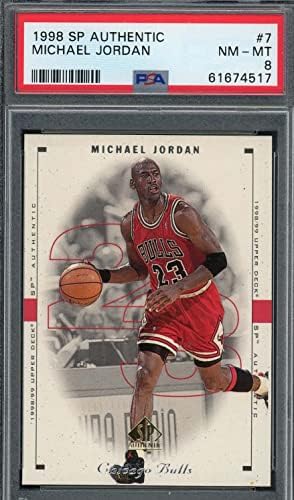 Майкъл Джордан 1998 Горната Палуба SP Автентично Баскетболно карта №7 С оценка на PSA 8