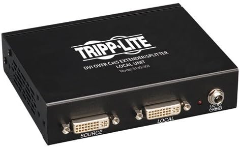 Трип Lite 4-Портов DVI чрез Удължаване-сплитер Cat5 / Cat6, Видеопередатчик 1920x1080 с честота 60 Hz (B140-004), черен
