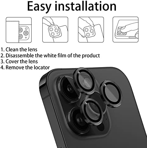 2 Опаковки със Защитно фолио за обектива на камерата за iPhone 14 Pro /14 Pro Max, по-Добра защита на камерата от закалено стъкло със защита от надраскване HD за iPhone, Защитни фол?