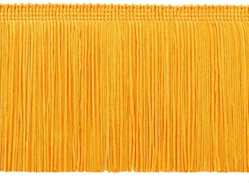 Довършителни ресни от цялата мрежа с дължина 4 инча (10 см) (стил CF04), Флаговое злато FG (ярко жълто злато)
