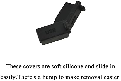 Acoeitl Мек Силиконов USB Порт на Кутията за КОМПЮТЪР, за Защита срещу прах, Предпазни Мъничета, Прислужници, 0,5 x 0,3 x 0,24 инча, Запазването на чиста и Суха, Плътно Прилежащ ?