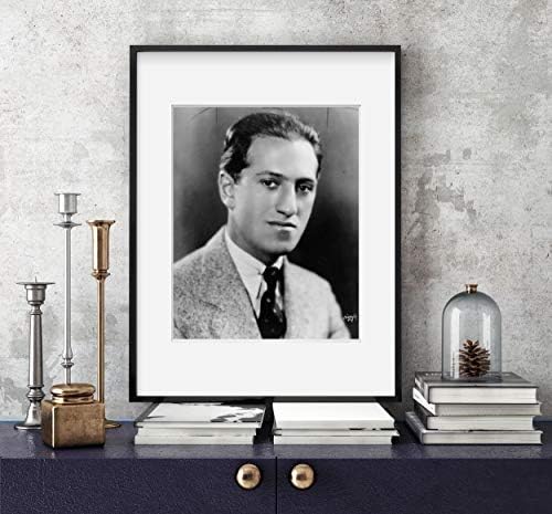 БЕЗКРАЙНИ СНИМКИ Снимка: Джордж Гершуин | Портрет | Mishkin, Ню Йорк | 1930 | Исторически възпроизвеждане на снимки | Начало декор