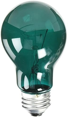 Уестингхаус Lighting 0344400, 25 W, 120 Волта, Транс-Зелена Лампа с нажежаема Жичка A19, срокът на служба, 2500 часа, Прозрачен Зелен