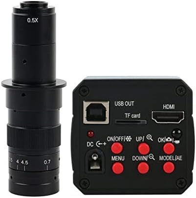 Обзавеждане за лабораторен микроскоп USB Електронен Цифров Промишлен Видеомикроскоп Помещение 100X 180X 300X C Монтиране на Обектива и Аксесоари за микроскоп (Цвят: 180x об?