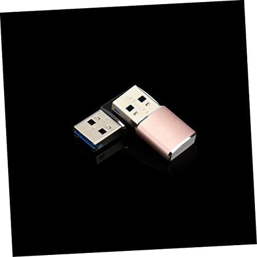 SOLUSTRE USB, Безжичен Адаптер USB-Адаптер Mini Superspeed Memory Dual Flash Micro Gold Rose Преносим Gpbs Карти за USB хъб Адаптер за Лаптоп Таблет USB, Безжичен Адаптер USB Адаптери