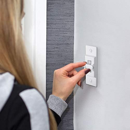 2 Защитни капак на ключа на светлината Допълнителна покриване на стенните панели на Кутията на ключа за Заключване на ключа на светлината Защитно стъкло в бял цвят