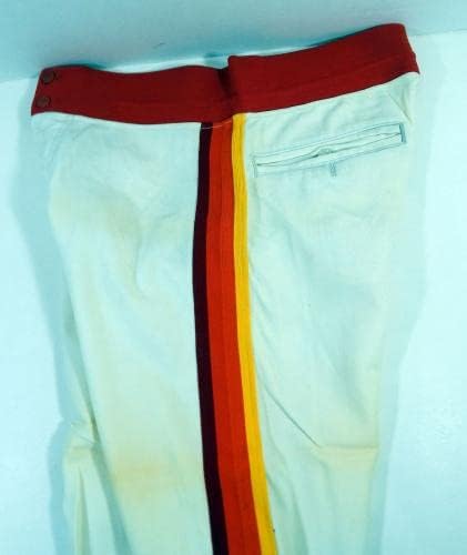1984 Хюстън Астрос Марк Бейли #6 Използвани в играта Бели Панталони 35-23 DP24444 - Използваните в играта панталони MLB