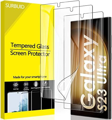 ЗАКУПУВАНЕТО на [3 опаковки протектори за Samsung Galaxy S23 Ултра Гъвкава, мека защитно фолио EPU за екрана с пълно покритие, прозрачен филм, без мехурчета за Galaxy S23 Ultra, с 6.8 ин