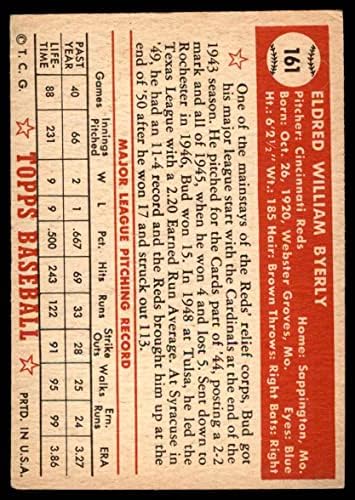 1952 Topps # 161 CRM Лошите Последствия на Синсинати Редс (Бейзболна картичка) (Крем обратната страна) VG/БИВШИ Червени