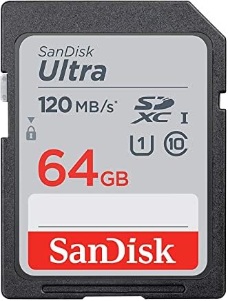 Карта памет 64GB SanDisk SDXC SD Ultra 10 клас Работи с цифрови камери Sony Cyber-Shot DSC-WX220, WX350, WX500 (SDSDUN4-064G-GN6IN) в комплект с (1) за Всички, с изключение на устройството за четене на карти