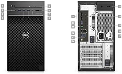 Настолен компютър Dell Precision T3650 Workstation (2021) | Core i7-512 GB SSD памет - 16 GB оперативна памет - Quadro P1000 | 8 ядра с честота 5 Ghz - процесор 11-то поколение Win Pro 10