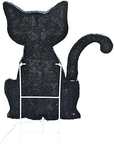 ProductWorks 28-Инчов Външен дисплей Day of The Dead Black Cat в Град на Призраци